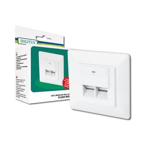 Presa A Muro Ad Incasso Rj45 Cat. 6 Per Reti - Foto 1
