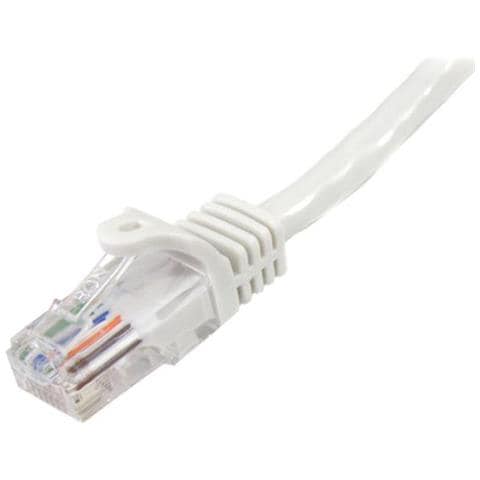 Cavo di rete CAT 5e - Cavo Patch Ethernet RJ45 UTP Bianco da 2m antigroviglio - Cavo RJ45 M / M Cat 5e - Foto 2