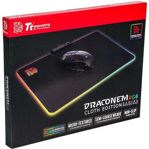 MousePad Gaming Draconem RGB Cloth Edition Colore Nero - Foto 9