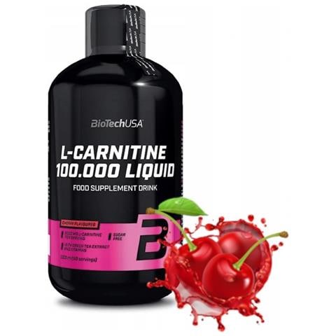 BIOTECH USA - L-carnitine 100,000 Liquid 500ml - - Carnitines - Ciliegia