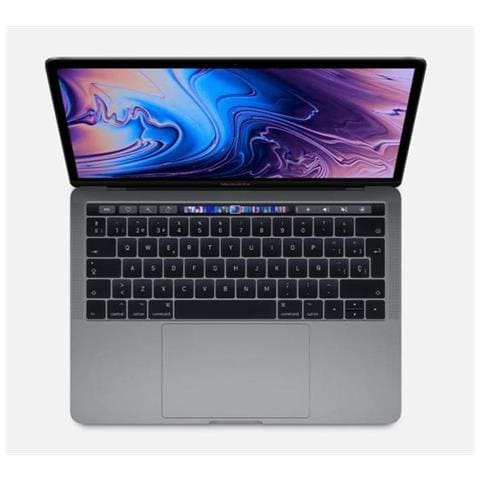 MacBook Pro Monitor 13.3" Touch Bar Intel Core i5 Quad Core 2.3 GHz Ram 8GB Flash 256GB macOS Mojave - Grigio - Foto 2