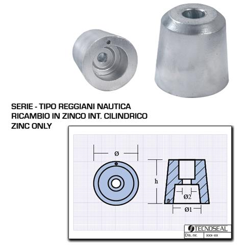 Ogiva Zinco Tipo Reggiani Nautica Int. Cilindrico 45 64 40 11.0 65 0.950 - Foto 1