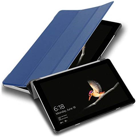 Cadorabo Custodia Per Tablet Compatibile Con Microsoft Surface Go In Blu Scuro Jersey - Coperchio Protettiva Ultra Sottile Senza Funzione Auto Wake Up E Stand - Foto 1