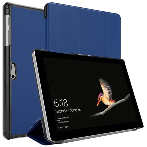 Cadorabo Custodia Per Tablet Compatibile Con Microsoft Surface Go In Blu Scuro Jersey - Coperchio Protettiva Ultra Sottile Senza Funzione Auto Wake Up E Stand - Foto 11