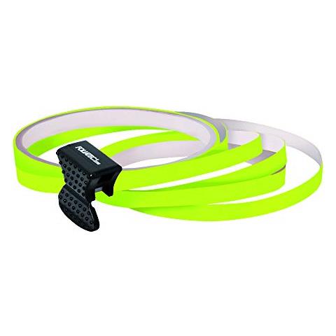 Pin Design Stripes Per Cerchi, B = 6 Mm, Incl. Attrezzo Di Montaggio, Giallo Fosf. 4 Strisce … 6mm X 2,15 M, 1 Striscia Per Prova 6 Mm X 40 Cm - Foto 1
