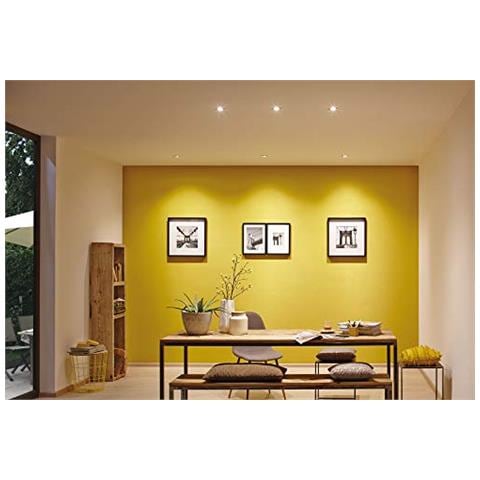 Ebl 93399 Lampada Led Base Rotonda 10 Faretti Max. 10w Ferro Spazzolato Apparecchio Da Incasso Spot Da Soffitto Gu10 - Foto 3