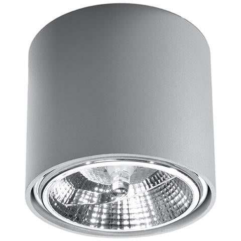 Downlight A Plafone Round Flush Grigio Chiaro Gu10 - Foto 1