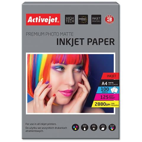 AP4-125M100 A4 Opaco Bianco carta fotografica - Foto 2