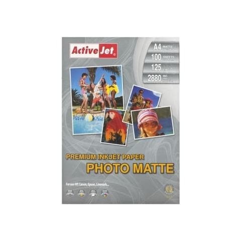 AP4-125M100 A4 Opaco Bianco carta fotografica - Foto 1