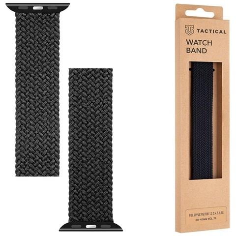 Cinturino Xl 764 Originale Braided String Per Apple Watch 1-2-3-4-5-6-7-se 38 40 41mm Black - Foto 1