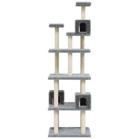 Albero Per Gatti Con Tiragraffi In Sisal Grigio Chiaro 188 Cm - Foto 8