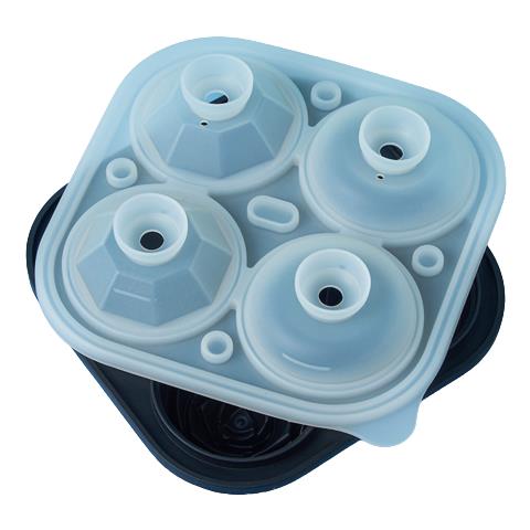 Stampi Per Ghiaccio In Silicone - Stampi Diamante E Rosa Black - Foto 1