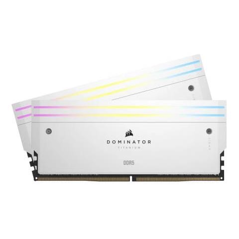 Dimm - 96 Go (kit De 2 X 48 Go) - Ddr5 6600 Mhz C32 - Xmp 3.0 - Rgb - Blanc - Foto 1