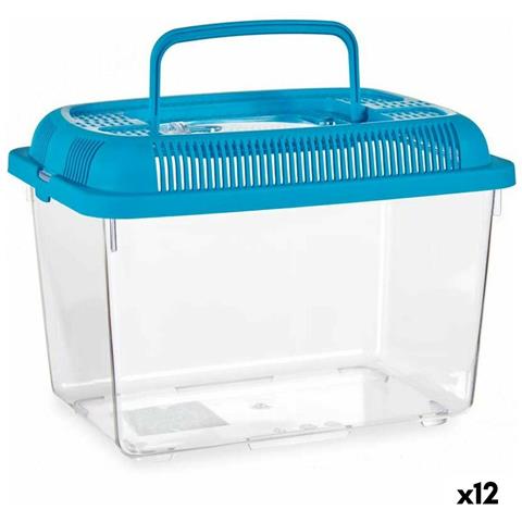 Acquario Con Maniglia Medio Azzurro Plastica 3 L 17 X 16 X 24 Cm (12 Unità) - Foto 1