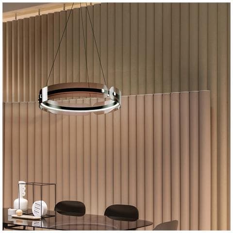 Lampadario A Sospensione Moderno Interstellar Metallo Grigio Luce Led 41w - Foto 6
