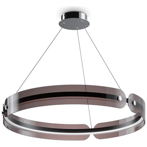 Lampadario A Sospensione Moderno Interstellar Metallo Grigio Luce Led 41w - Foto 1