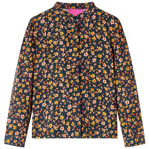 Camicia Da Bambina Con Colletto Fascia Blu Marino 92 - Foto 1