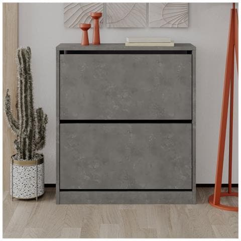 Scarpiera Shc520retro Due Ante A Ribalta Grigio Retro - Foto 1