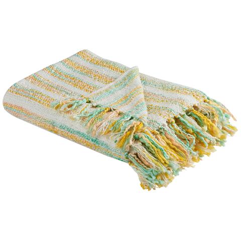 Coperta Nuwar Tessuto 130 X 170 Cm Giallo - Foto 2