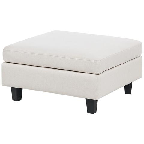 Divano Modulare 3 Posti Unstad Tessuto Beige Chiaro Con Ottomana - Foto 2