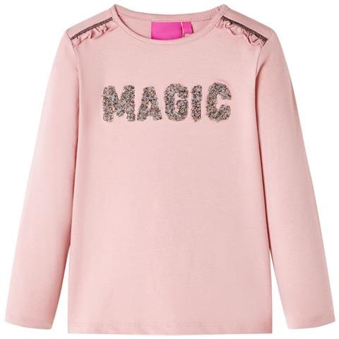 Maglietta Bambini A Maniche Lunghe Rosa Chiaro 140 - Foto 1