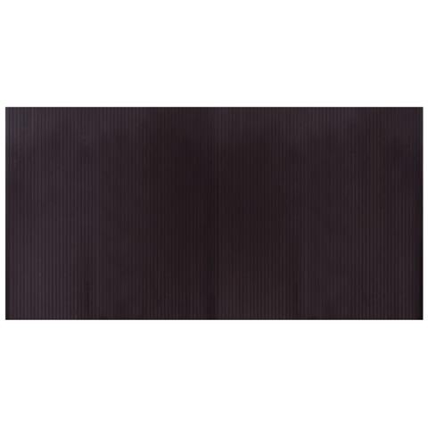 Tappeto Rettangolare Marrone Scuro 100x200 Cm In Bambù - Foto 2