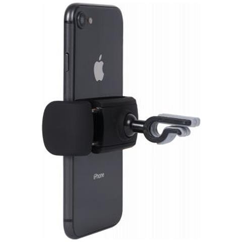 Supporto Auto Per Smartphone Regolabile Fissaggio Ventilazione, Nero - Foto 1