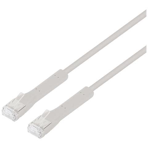 Cavo Di Rete Patch In Rame Cat. 6a F /ftp Pieghevole Flexiboot Slim Grigio 0,5 M - Foto 1