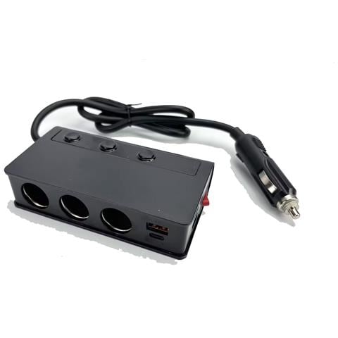 Caricabatterie Per Auto, Caricabatterie Usb A 3 Porte Con Display Led - Foto 9