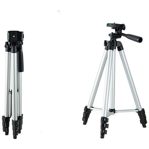Treppiede Per Fotocamera - Treppiede In Alluminio Regolabile In 4 Parti Gold - Foto 2