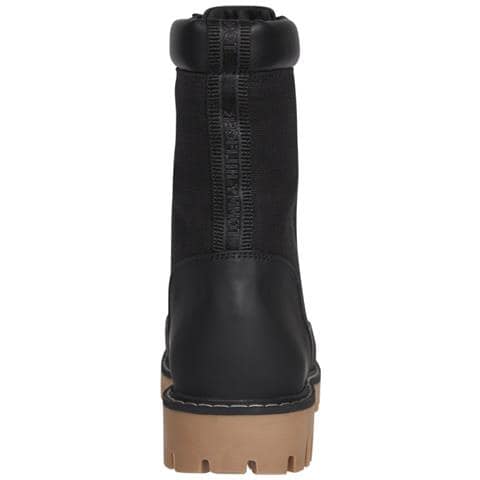 Casual Lace Up Boot Stivaletti Pelle Scarpe Donna Nero Eu 36, Fw0fw06549 Bds - Foto 2