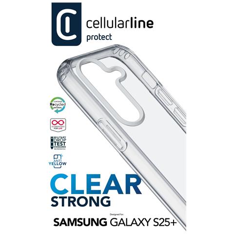Cellularline Clear Strong - Galaxy S25 Custodia Rigida Con Bordi In Gomma - Foto 1
