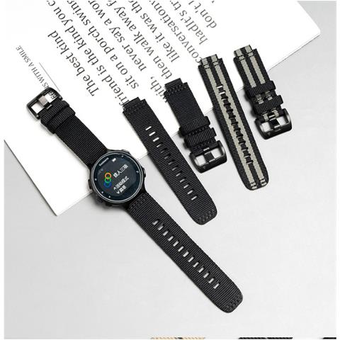 Cinturino In Nylon Con Fibbia Per Garmin Black - Foto 2
