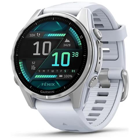 Fenix 8 3,3 cm (1.3") AMOLED 43 mm Digitale 416 x 416 Pixel Touch screen Argento Wi-Fi GPS (satellitare) - Foto 1