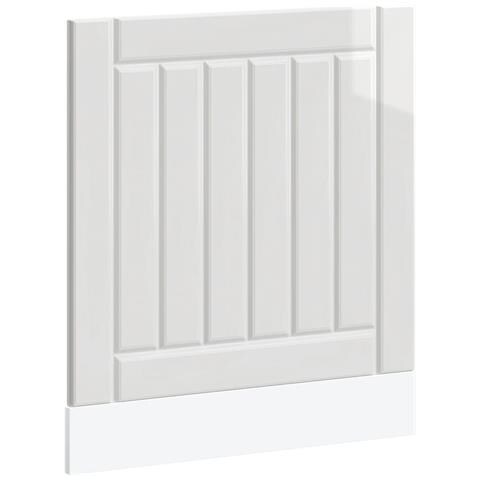 Pannello Lavastoviglie Lucca Bianco Lucido In Legno Multistrato - Foto 2