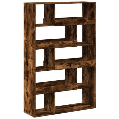 Libreria Rovere Fumo 100x33x156,5 Cm In Truciolato - Foto 2