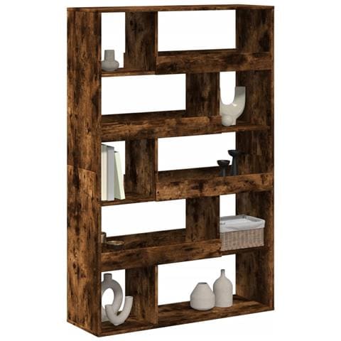 Libreria Rovere Fumo 100x33x156,5 Cm In Truciolato - Foto 3