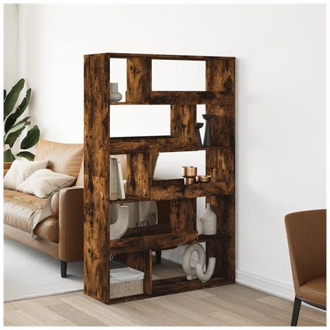 Libreria Rovere Fumo 100x33x156,5 Cm In Truciolato - Foto 1