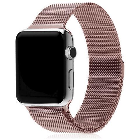Dam  Cinturino In Metallo Compatibile Apple Watch 38/40/41mm 22x2x0,2 Cm. Colore: Oro Rosa - Foto 1