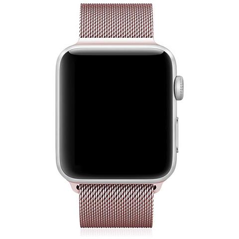 Dam  Cinturino In Metallo Compatibile Apple Watch 38/40/41mm 22x2x0,2 Cm. Colore: Oro Rosa - Foto 2