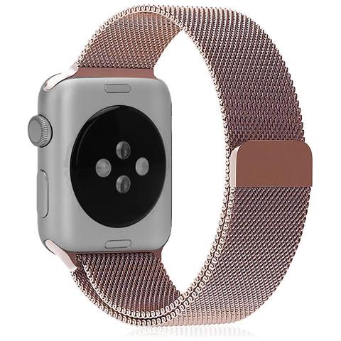 Dam  Cinturino In Metallo Compatibile Apple Watch 38/40/41mm 22x2x0,2 Cm. Colore: Oro Rosa - Foto 3