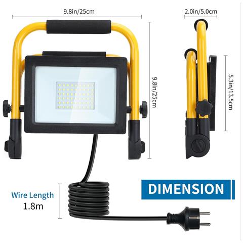 Faro Led Aigostar 30w 2740lm 6500k Con Testa Rotante - Illumina Il Tuo Spazio! - Foto 2
