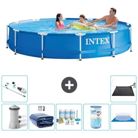 Piscina Fuori Terra - In Giro - 366x76 Cm - Blu - Include Accessori Coordinati A1772 - Foto 1