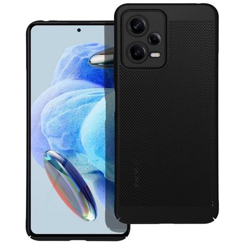 Custodia Back Cover Shell Rigida Antiscivolo Traforata Per Xiaomi Redmi Note 12 5g Black - Foto 1