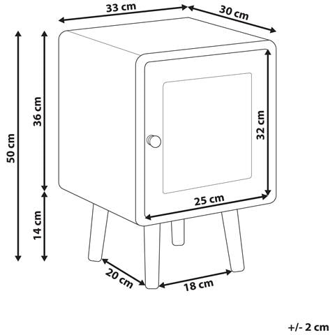 Comodino Lefroy Marrone Chiaro - Foto 7