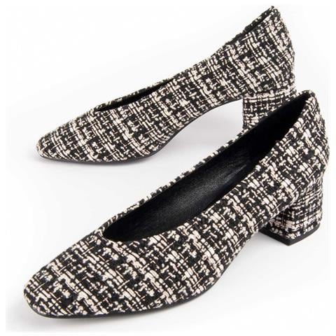 Scarpa Con Tacco Nussia Nera Nero Materiale Sintetico - Foto 1