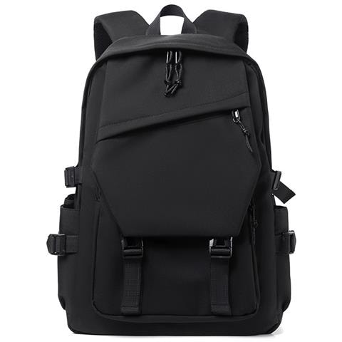 Zaino Casual Nero Leggero E Di Grande Capacità - Nylon E Poliestere, Zaino Impermeabile Per Laptop - Foto 1