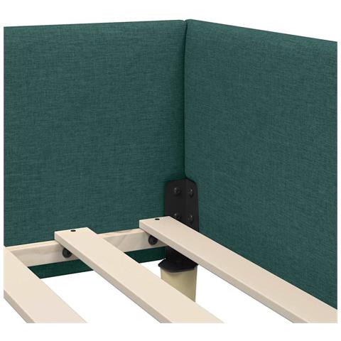 Struttura Letto Angolare Altro Verde scuro 90 x 200 cm - Foto 9