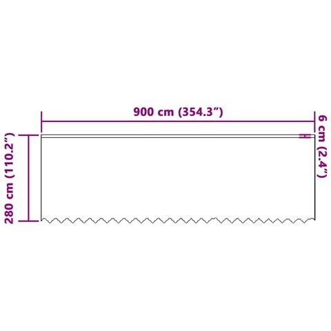 Tende con tende Bianco 500x100cm Poliestere - Foto 8