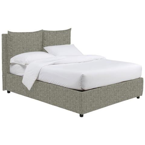 Diamante - Letto Piazza E Mezza Sfoderabile, Grigio Sabbia - Foto 1